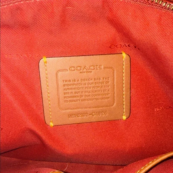 Coach Lori/Bella Red Pebbled Leather Shoulder Bag - Picture 5 of 6